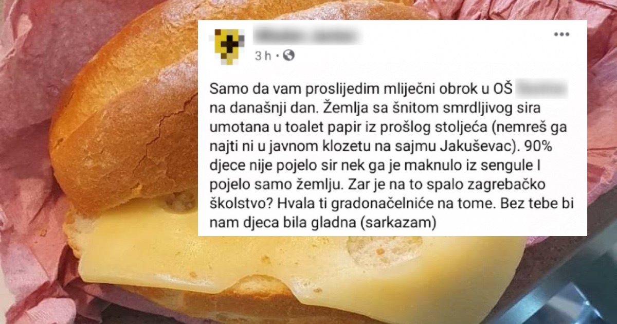 Muškarac pokazao što je doručak u jednoj zagrebačkoj školi, većina ga popljuvala