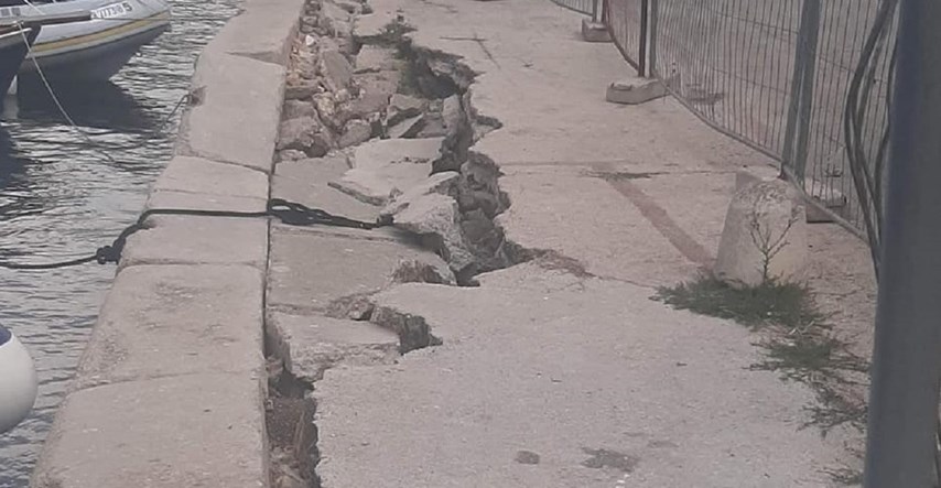 FOTO Zadarska riva za gliser Hitne je urušena: "Ovo je sramotno i opasno"