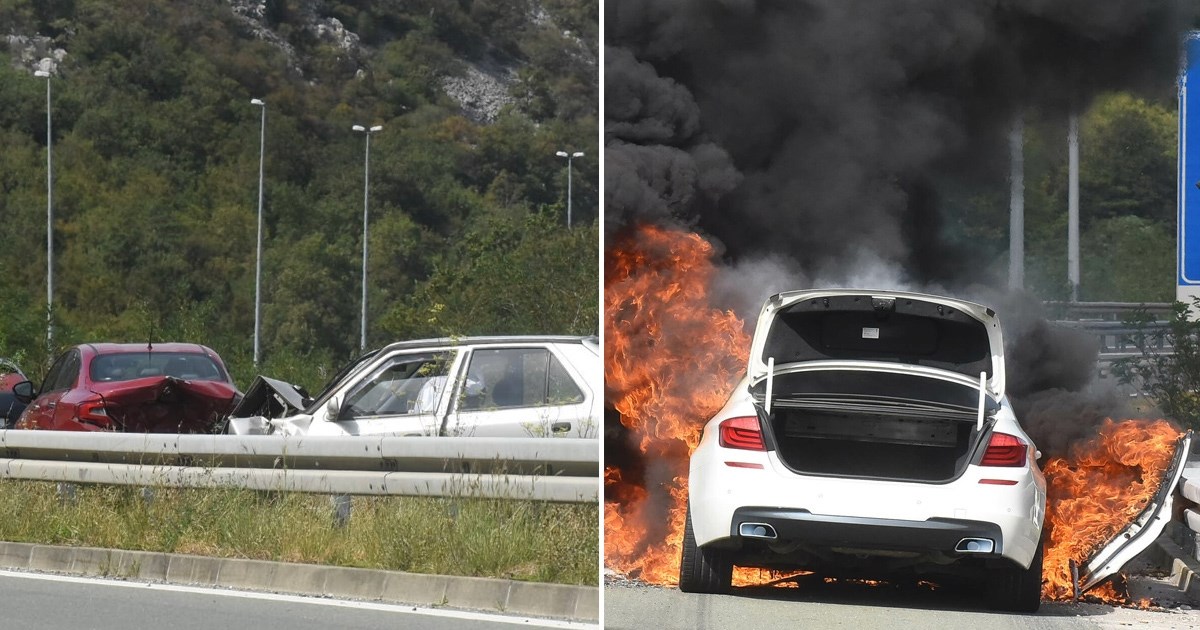 Izgorio BMW na A7, a pola sata kasnije malo dalje poginuo čovjek