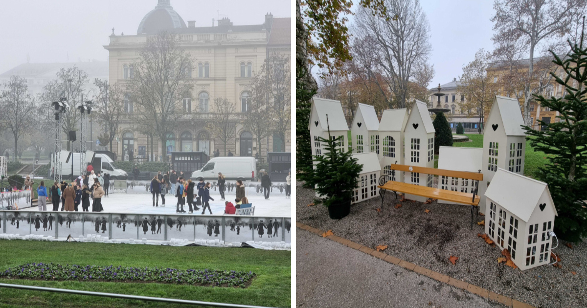 FOTO Zadnje pripreme za zagrebački Advent: Građani se kližu, postavljaju se kućice