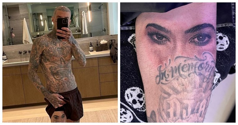 Nova ljubavna posveta: Travis Barker tetovirao je oči Kourtney Kardashian