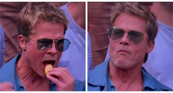 Brad Pitt jeo je čips na Wimbledonu, a na Twitteru je krenula odlična sprdnja