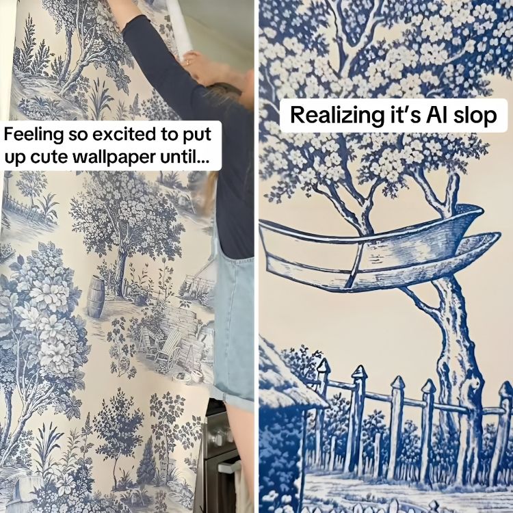 Viralni hit: Tapeta puna AI pogrešaka šokirala dizajnericu interijera