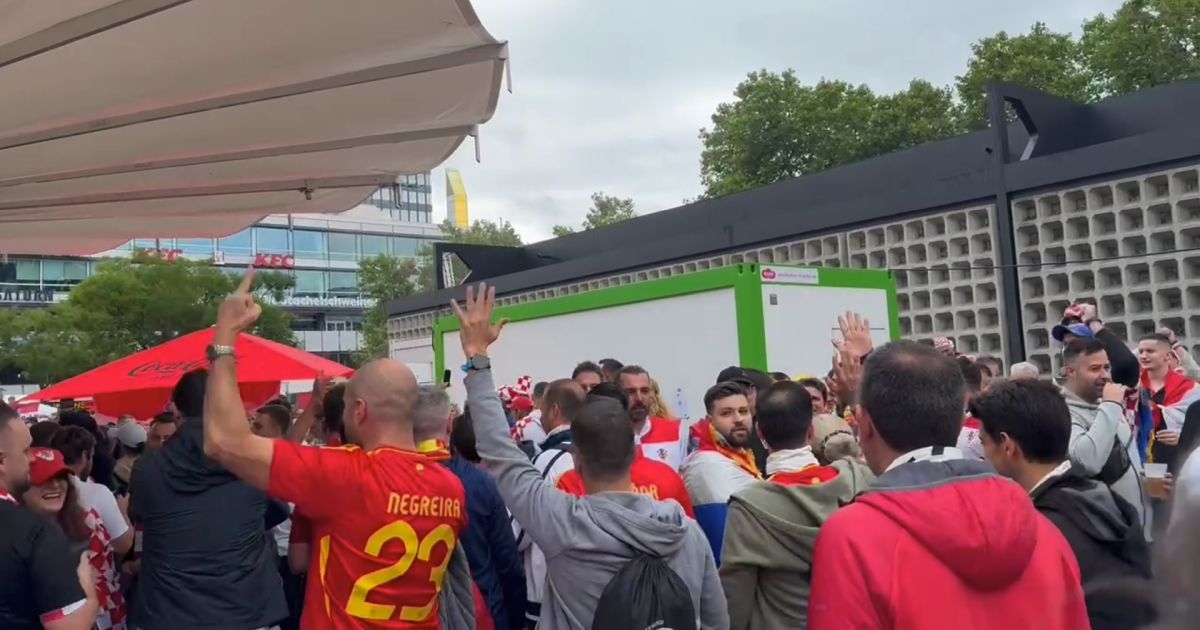 VIDEO Hrvatski navijači susreli se sa španjolskima, pogledate kako je to izgledalo