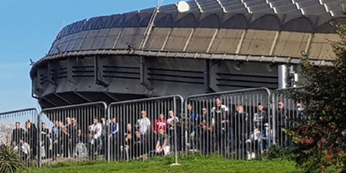Derbi juniora Hajduka i Dinama morao se igrati bez gledatelja. Ovo je slika s Poljuda