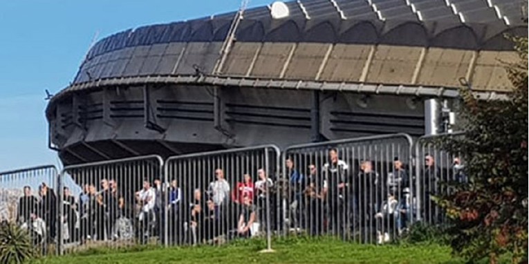 Derbi juniora Hajduka i Dinama morao se igrati bez gledatelja. Ovo je slika s Poljuda
