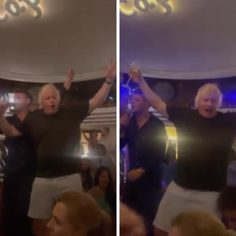 VIDEO Boris Johnson hit u Italiji: Sa čašom vina širi ruke i pjeva karaoke