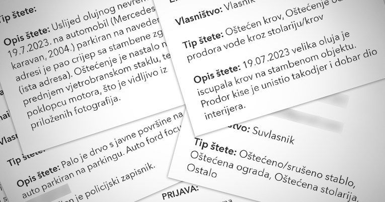 Grad Zagreb objavio osobne podatke svih koji su prijavili štetu od nevremena