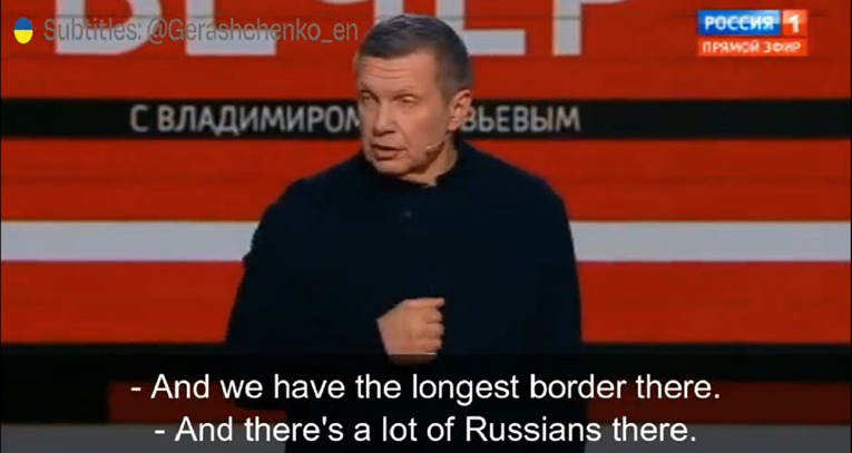 VIDEO Putinovi propagandisti odabrali sljedeću metu za invaziju: "Puno je Rusa ondje"