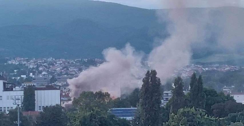 FOTO Požar na Volovčici u Zagrebu