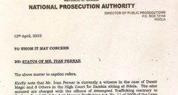 FOTO Pernar objavio dokument, tvrdi da će svjedočiti protiv Hrvata u Zambiji
