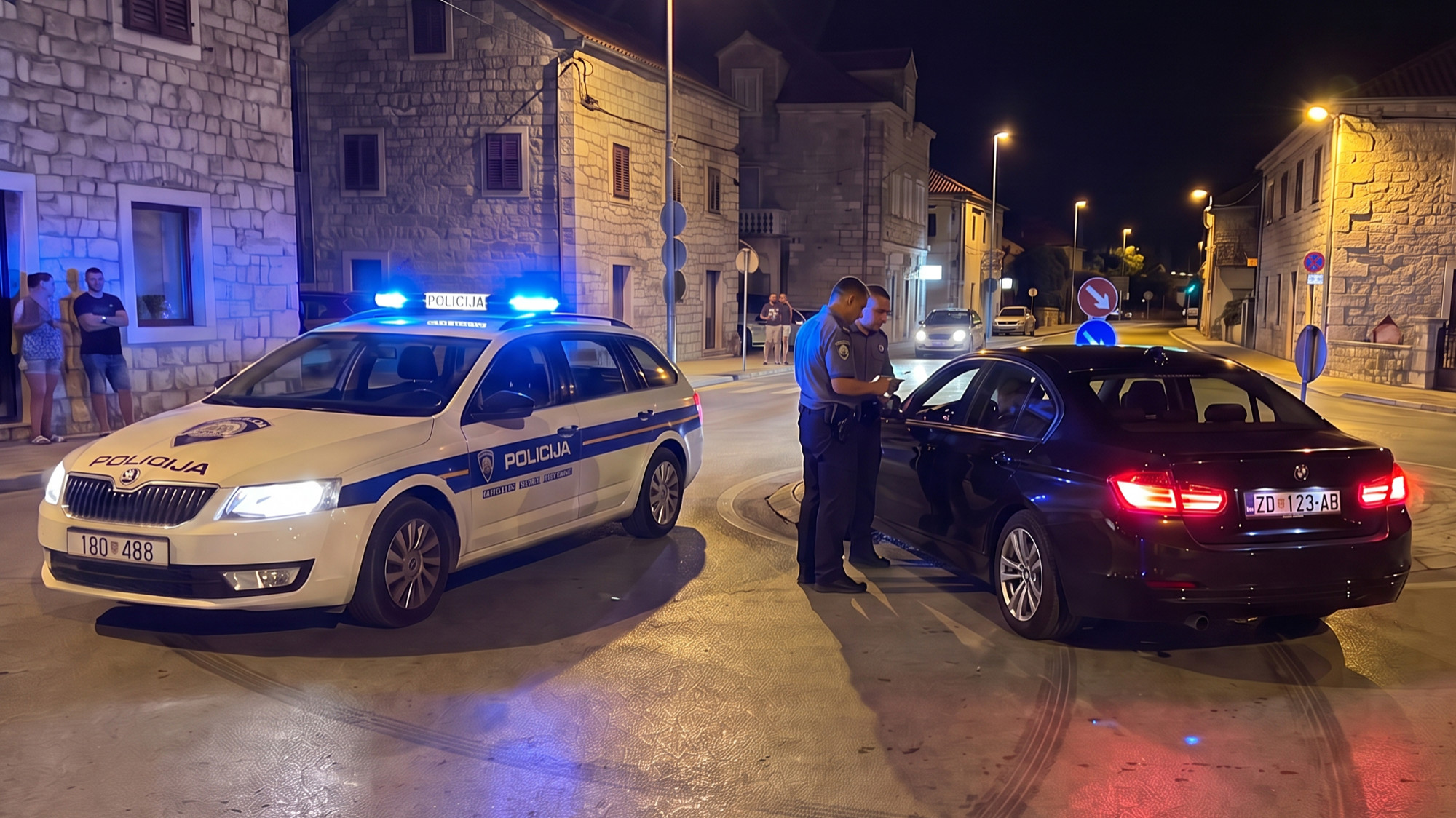 Pijan i bez vozačke driftao u kružnom toku u Pakoštanima. Sad je u zatvoru