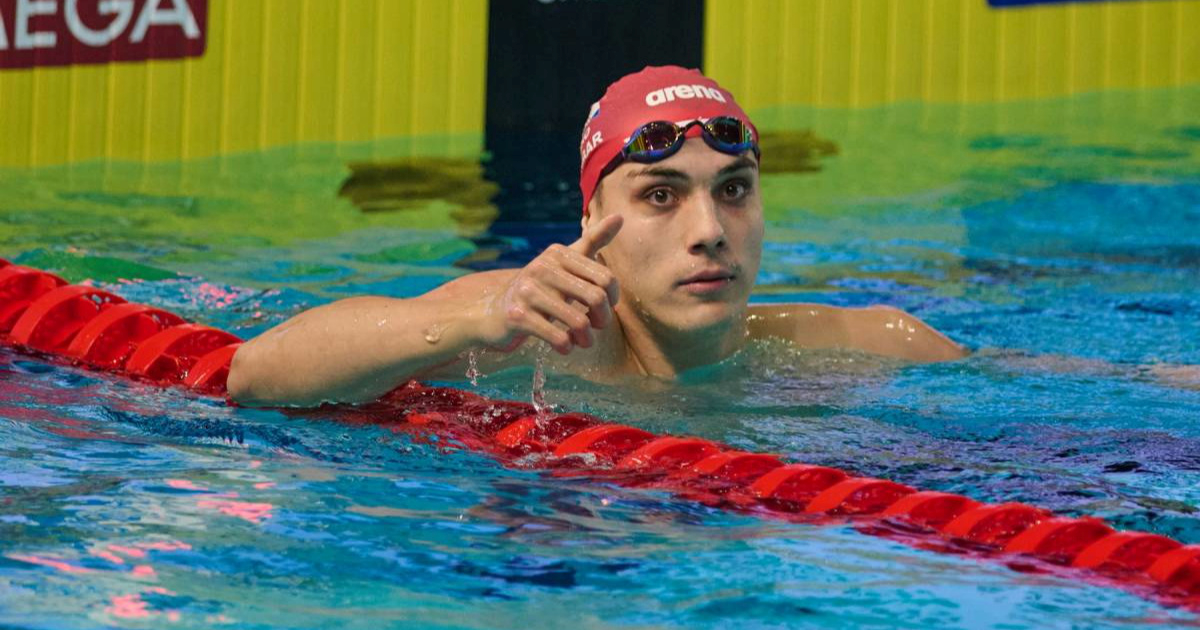 Jere Hribar je europski prvak na 50 metara slobodno