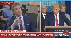 VIDEO Trump verbalno napao novinara koji ga je zamolio za poruku zabrinutoj naciji