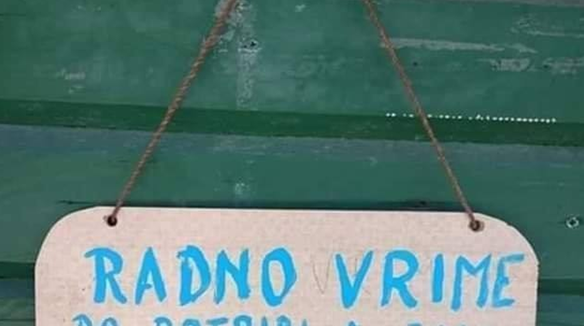 Natpis na obrtu u Dalmaciji oduševio 7000 ljudi: "Fala bogu ni potriba"
