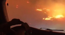 VIDEO Pogledajte kako američki vatrogasci voze kroz ogroman požar