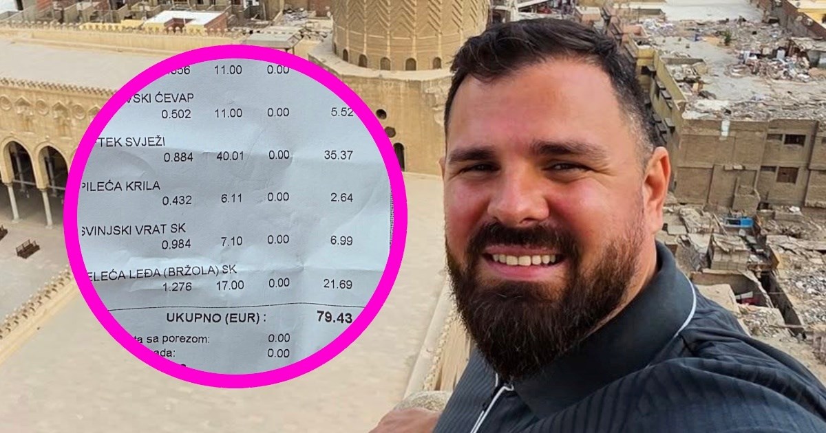 "Nije skupo, plaća nam je mala": Kristijan Iličić objavio račun iz mesnice u Trogiru