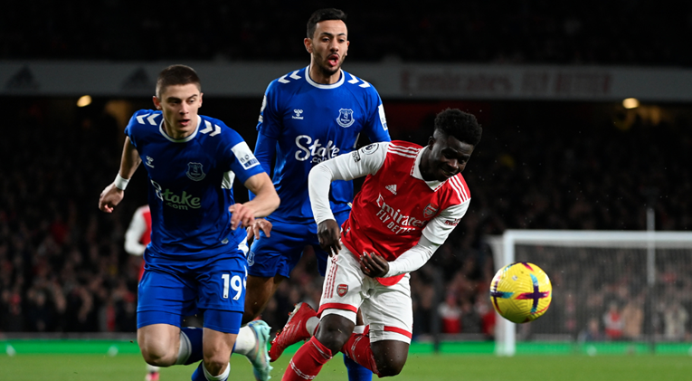 Saka i Martinelli briljirali u visokoj pobjedi Arsenala protiv Evertona