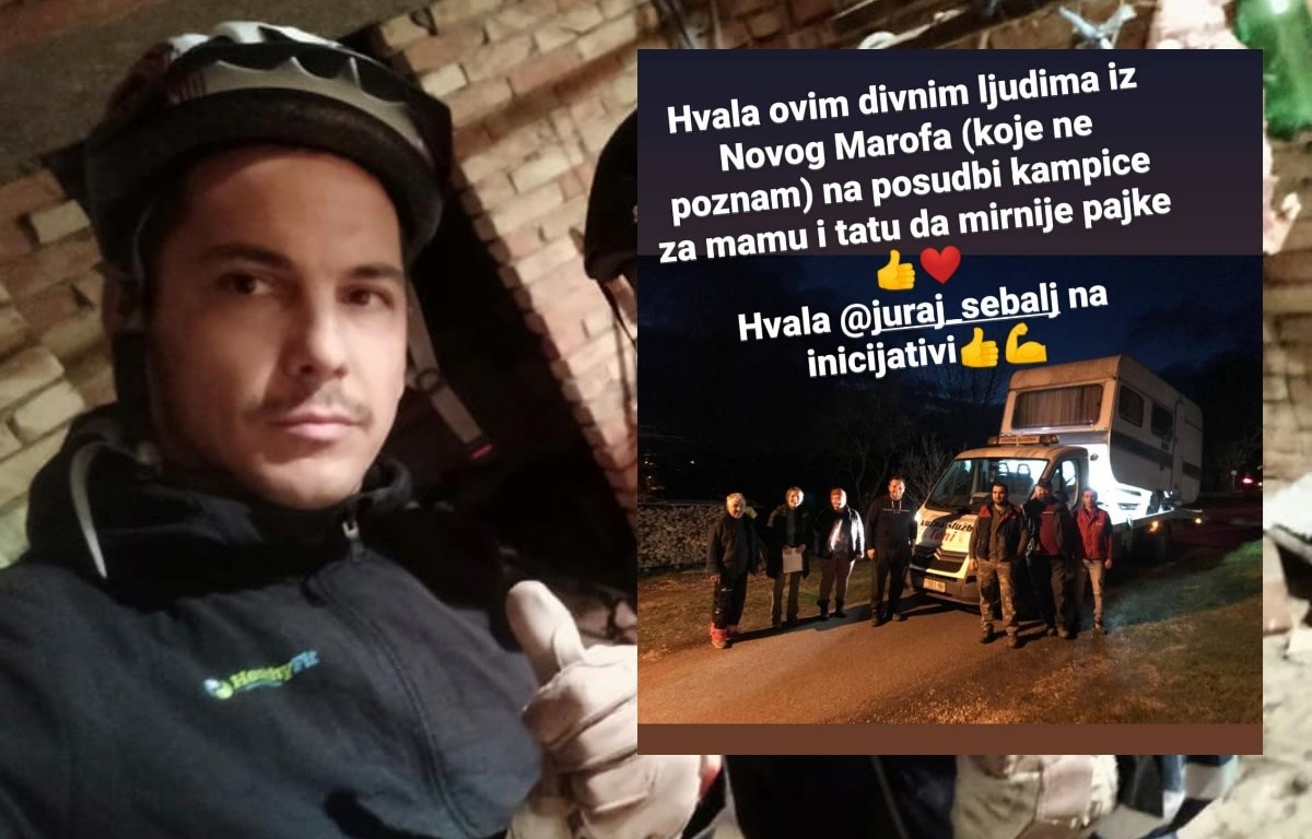 Roditelji Marija Valentića dobili kamp-prikolicu u kojoj su proveli noć