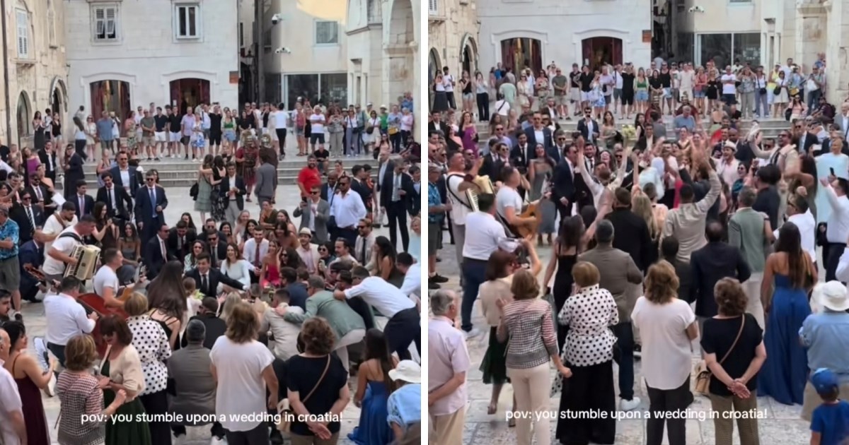 Turistkinja podijelila video splitske svadbe. Stranci oduševljeni, domaći baš i ne