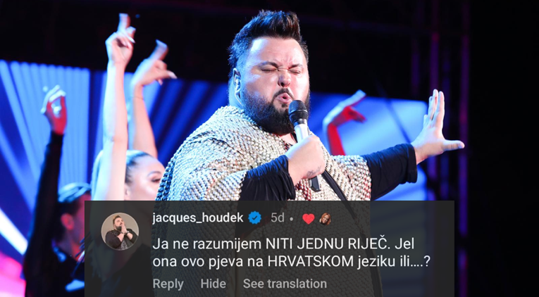 Jacques o mladoj hrvatskoj pjevačici: "Na kojem jeziku ona pjeva? Ne razumijem je"