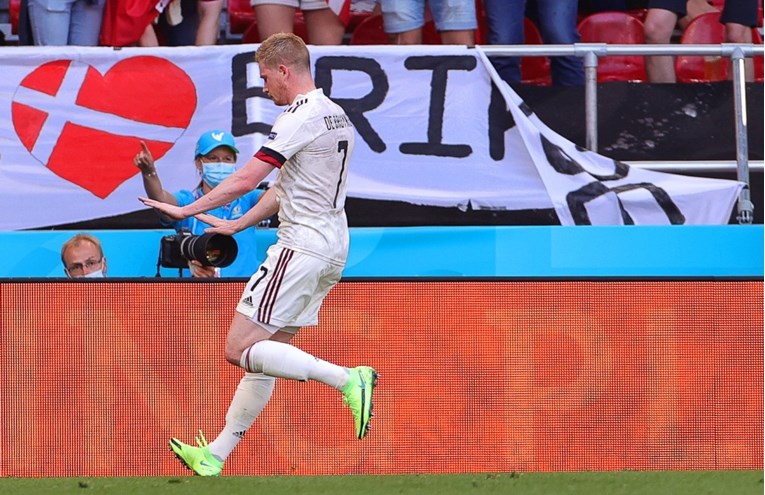 Sjajna gesta De Bruynea nakon što je zabio gol za pobjedu protiv Danske