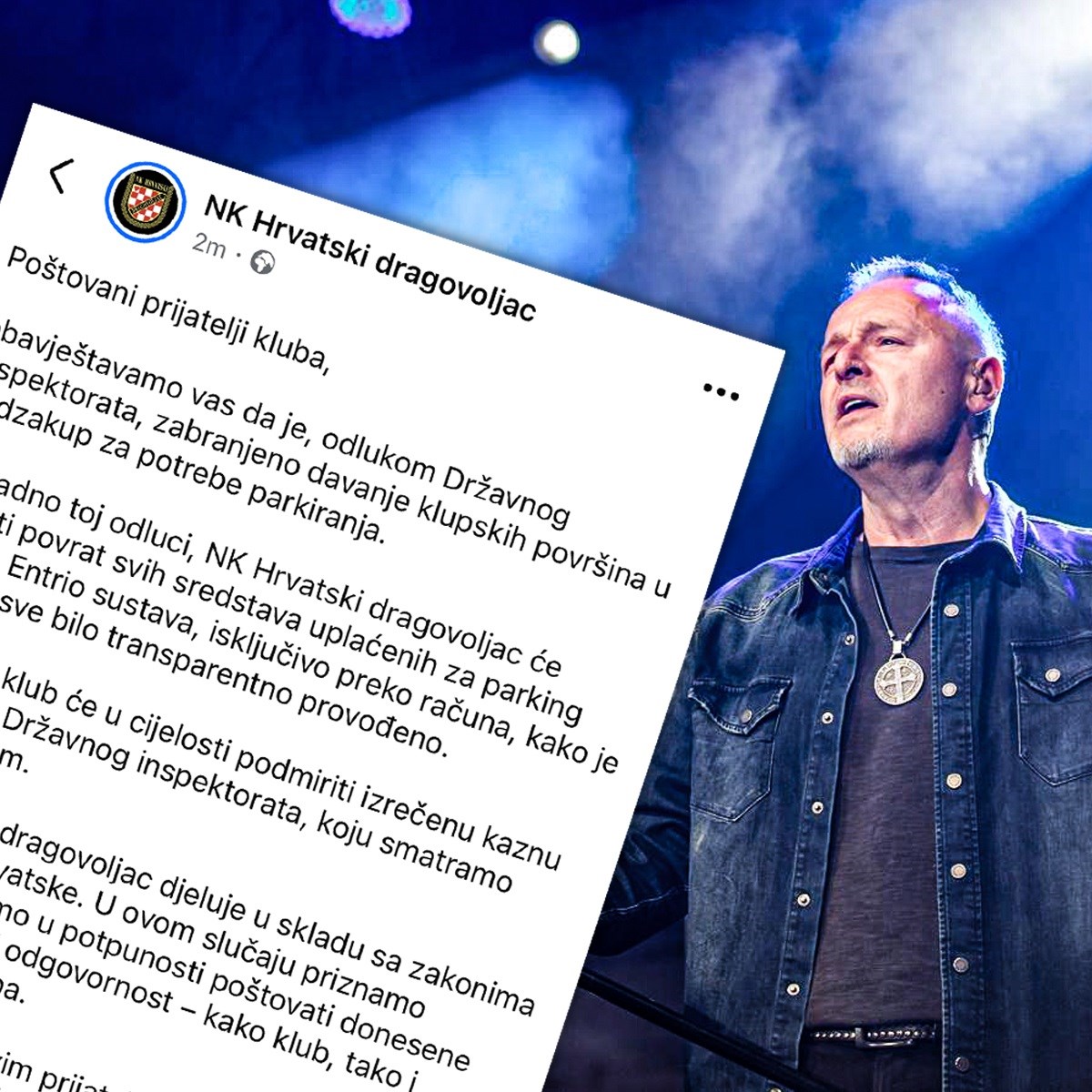 NK Hrvatski dragovoljac prodavao je parking za Thompsonov koncert. Mora vratiti novac