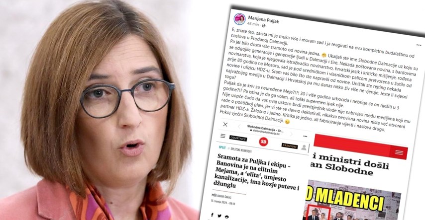 Marijana Puljak: Muka mi je više, Slobodna Dalmacija se pretvorila u ulizicu HDZ-u