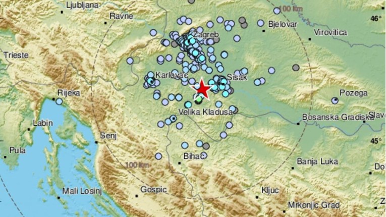 Još jedan potres kod Petrinje, magnituda je 3.8