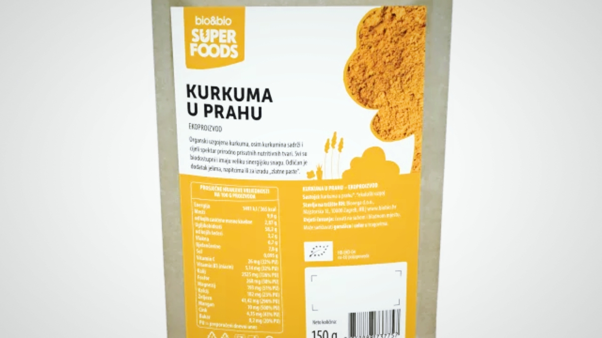 Iz trgovina se povlače dva proizvoda kurkume