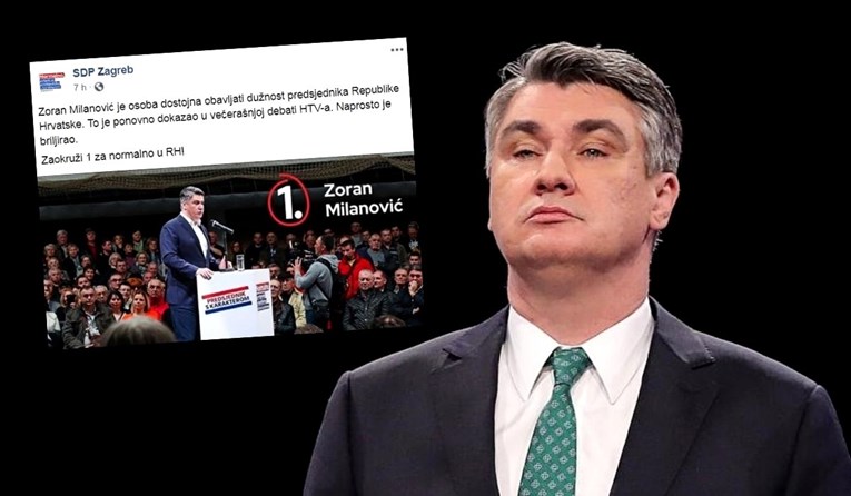 Zagrebački SDP na Fejsu hvali Milanovića: "Naprosto je briljirao"