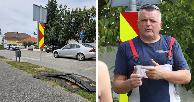 Čovjek iz Koprivnice skinuo ležeće policajce: Kad prođe kamion, kao da je bomba pala