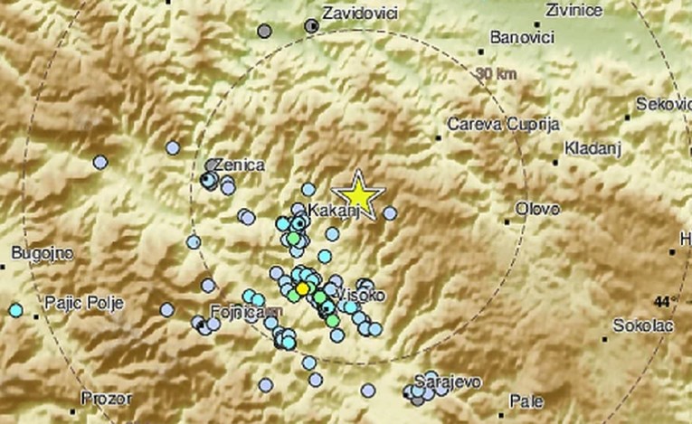 Potres od 3.1 po Richteru u BiH