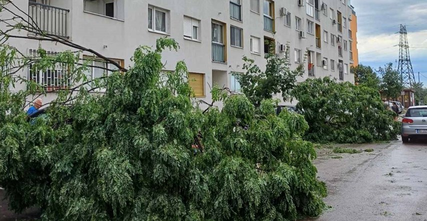 FOTO I VIDEO Snažno nevrijeme u Srbiji. Oluja čupala stabla i krovove