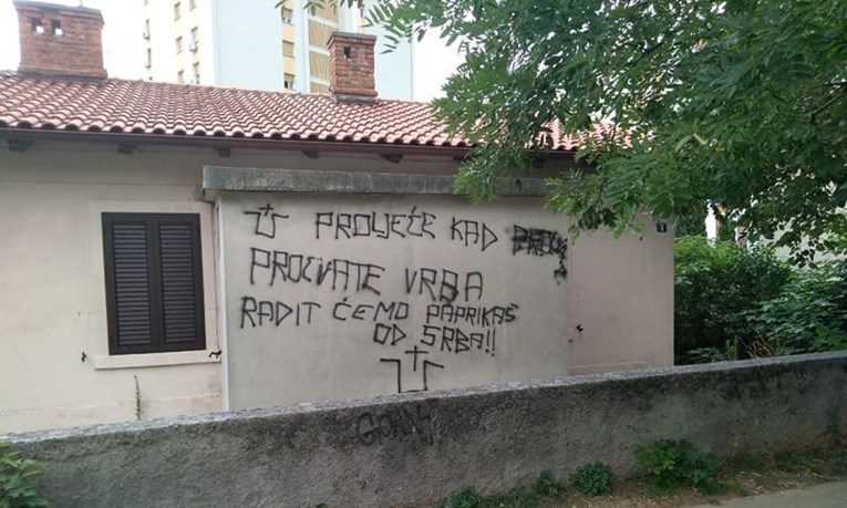 Kod Knina i Rijeke osvanuli odvratni grafiti protiv Srba