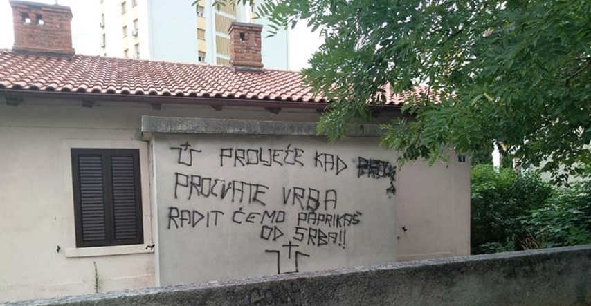 Kod Knina i Rijeke osvanuli odvratni grafiti protiv Srba