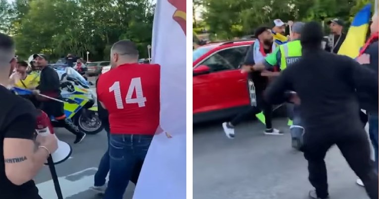 VIDEO Srpski navijači urlali "Kosovo je srce Srbije" u Stockholmu, odmah su napadnuti
