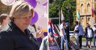UŽIVO U Zagrebu se održava "Hod za život". Na jarbolima zastave duginih boja