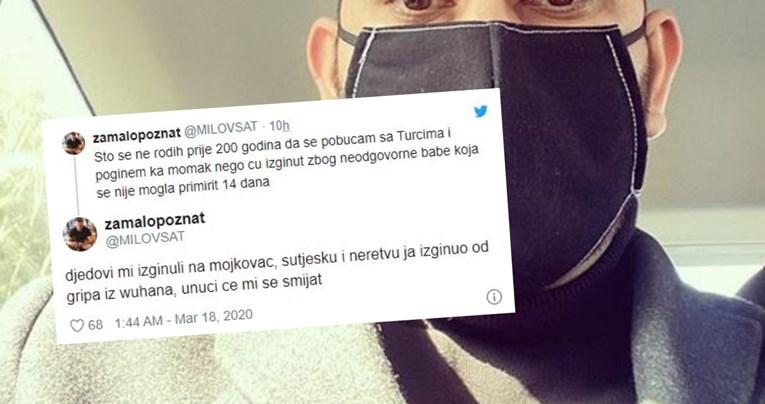 Twitter je pun balkanskog crnog humora: "Preci mi poginuli na Sutjesci, ja od gripe"