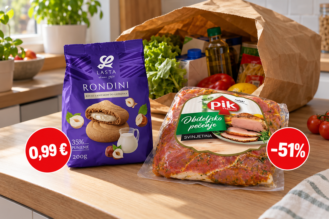 Danas se isplati u kupnju: Keksi za 0,99 €, meso na popustu od 51%