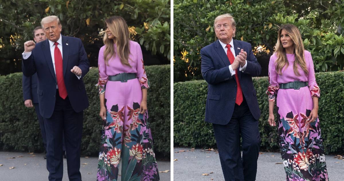 Donald Trump zaplesao prepoznatljivi ples, Melanijin izraz lica govori sve