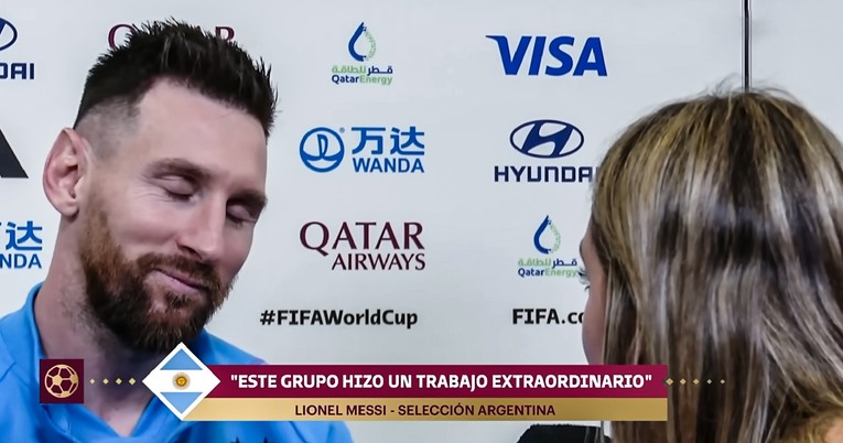 Messi se rasplakao u prijenosu nakon Hrvatske. Dirnule ga riječi novinarke