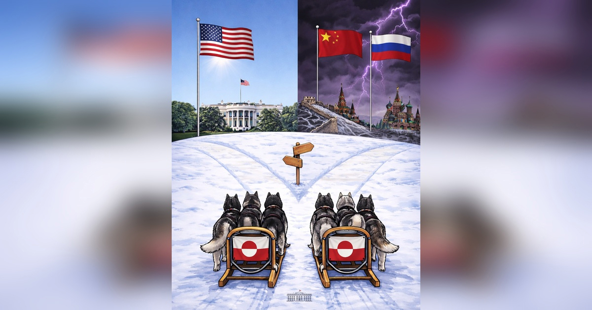 Bijela kuća objavila sliku: "Kojim putem, grenlandski čovječe"