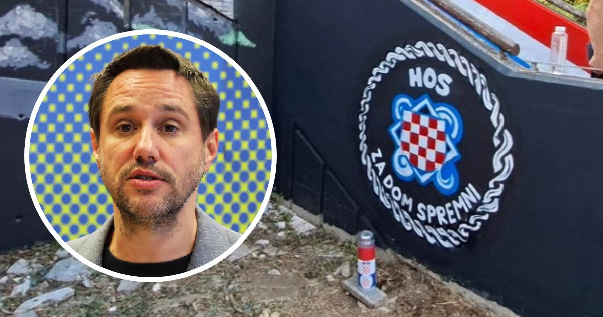 Možemo o muralu s grbom HOS-a: Građani koji su ga prijavili nisu problem