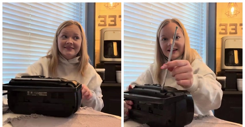 VIDEO Tinejdžerica prvi put ugledala kasetofon. Jedva ga je uspjela upaliti