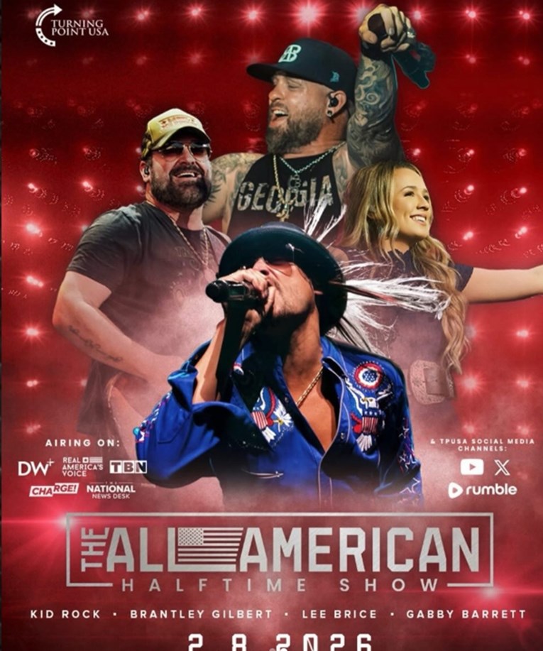 Udovica Charlieja Kirka organizira alternativni show u poluvremenu Super Bowla