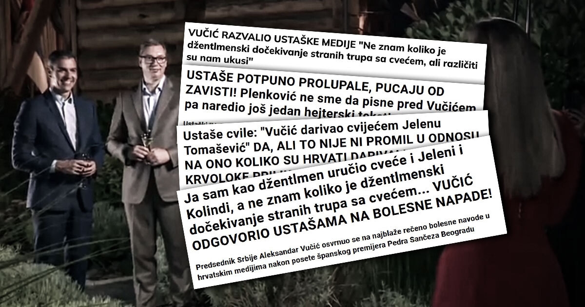 Ovo su naslovi Vučićevih tabloida nakon što smo pisali o romantici sa Sanchezom