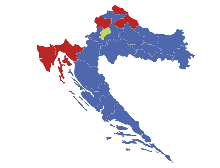 Hrvatska je opet plava. HDZ pobjedu odnio u većini županija