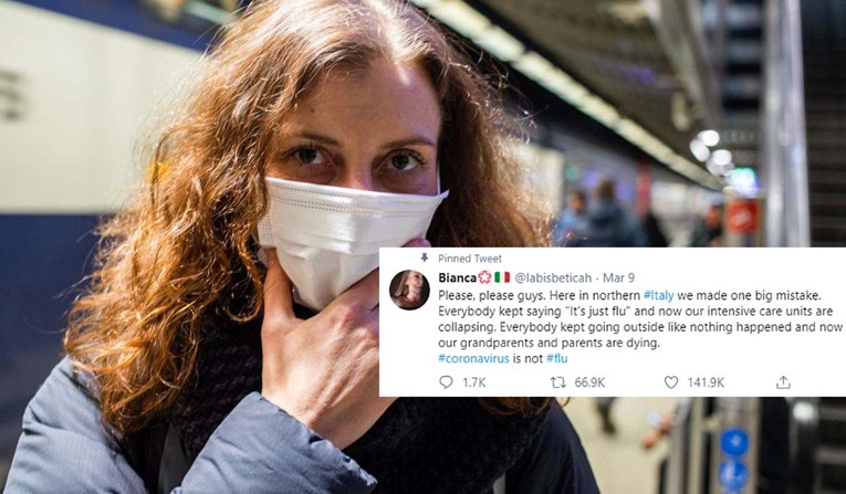 Twitterom se širi objava Talijanke o koronavirusu: Napravili smo veliku grešku