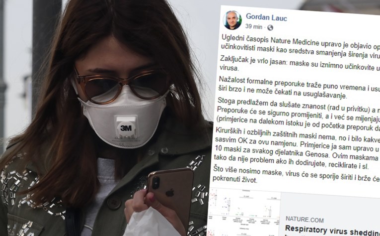 Hrvatski znanstvenik se oglasio o maskama, ima poruku za sve